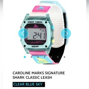 Caroline Marks signature Shark classic leash watch